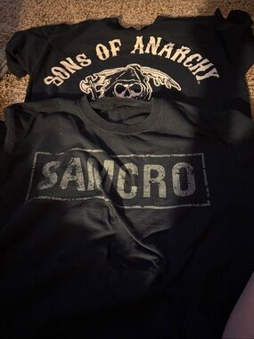Sons of Anarchy SAMCRO Black Graphic Tee Duo-2 tshirta